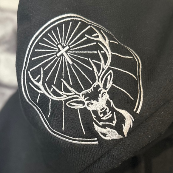 Jagermeister Black Zip-Up Hoodie Size M - Picture 6 of 10